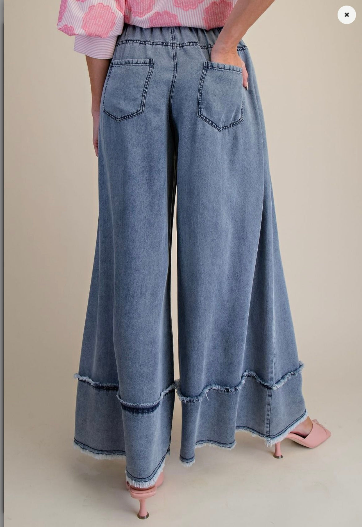 The Monroe Pleated Wide Leg Jean