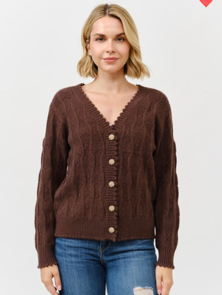 Maison, elegant statement cardigan