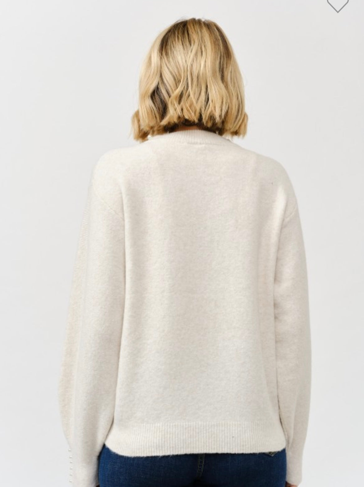 Camille, Pearl embellished sweater