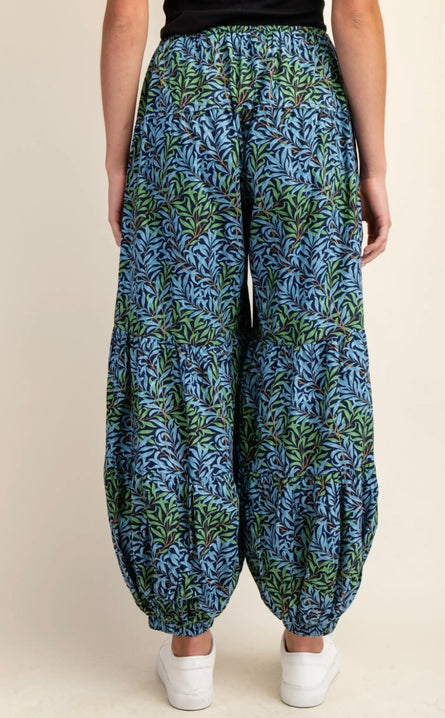 Boho Balloon Harem Pants – Printed Wide Leg Joggers