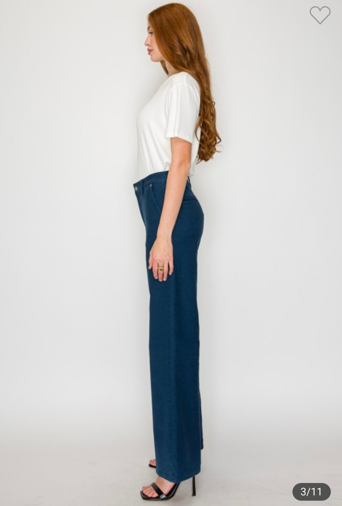 Emily, High rise Tummy control wide flare jeans