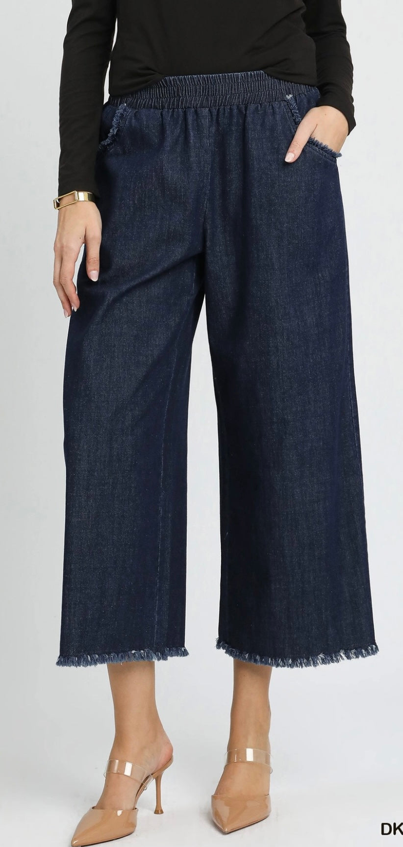 The Easy Days Cropped Wide Leg Denim