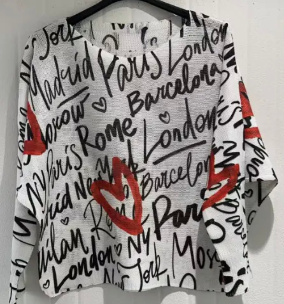 Made in Italy Printed Knit top