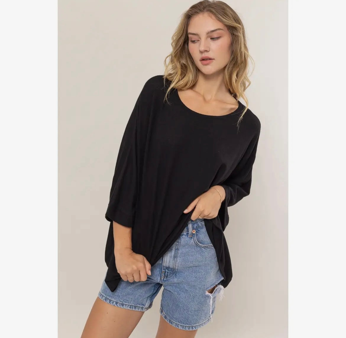 The Everyday Tee, Dolman 3/4 sleeve top