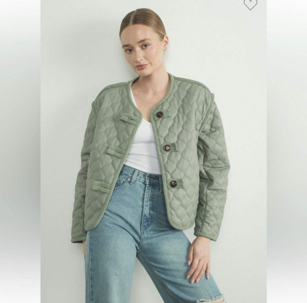 Cloud Nine Quilted Vegan Leather Coat