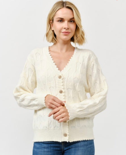 Maison, elegant statement cardigan