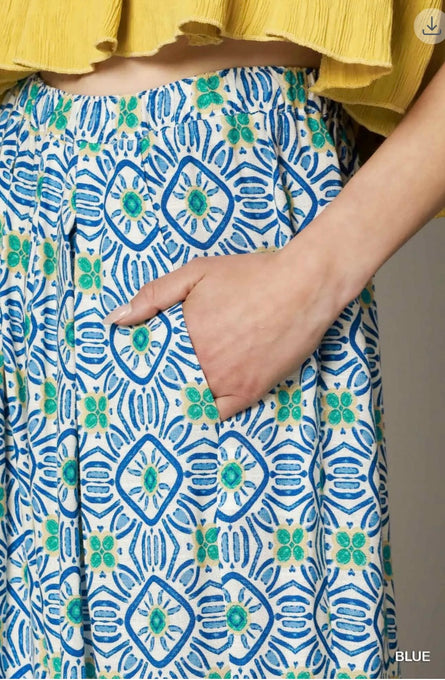 The Santorini Tile Barrel Pants