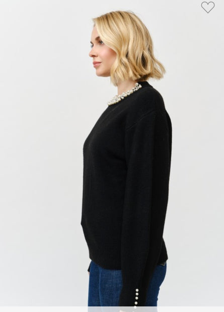 Camille, Pearl embellished sweater