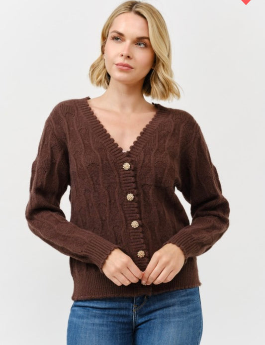 Maison, elegant statement cardigan