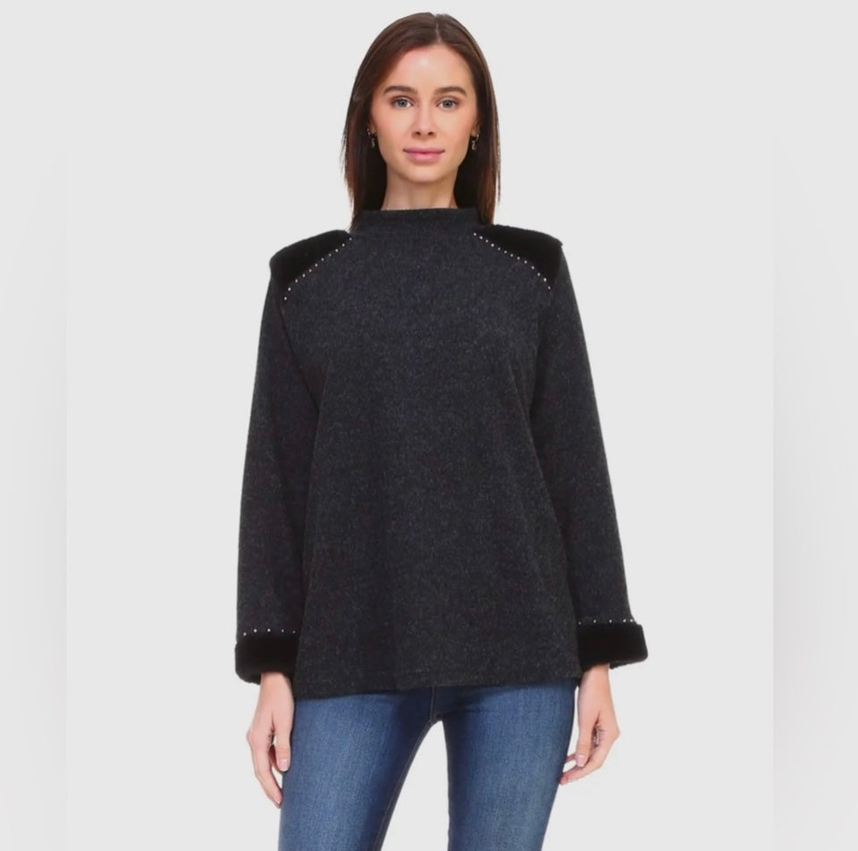 Starlit Stud, embellished sweater